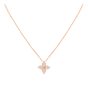 Louis Vuitton Star Blossom Pendant In Pink Gold And Diamonds